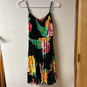 Old Navy Black Floral Mini Dress